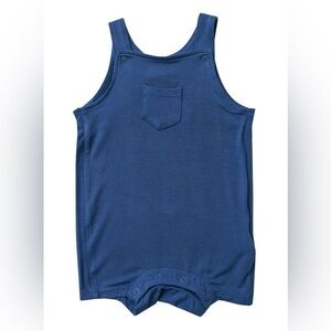 Angel Dear Navy Short Overall NWT